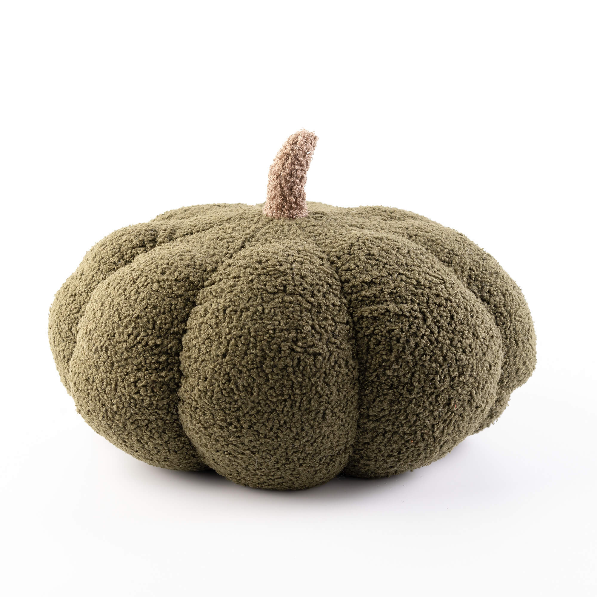 PUMPKIN - Sierkussen Ø30 cm pompoen - groen