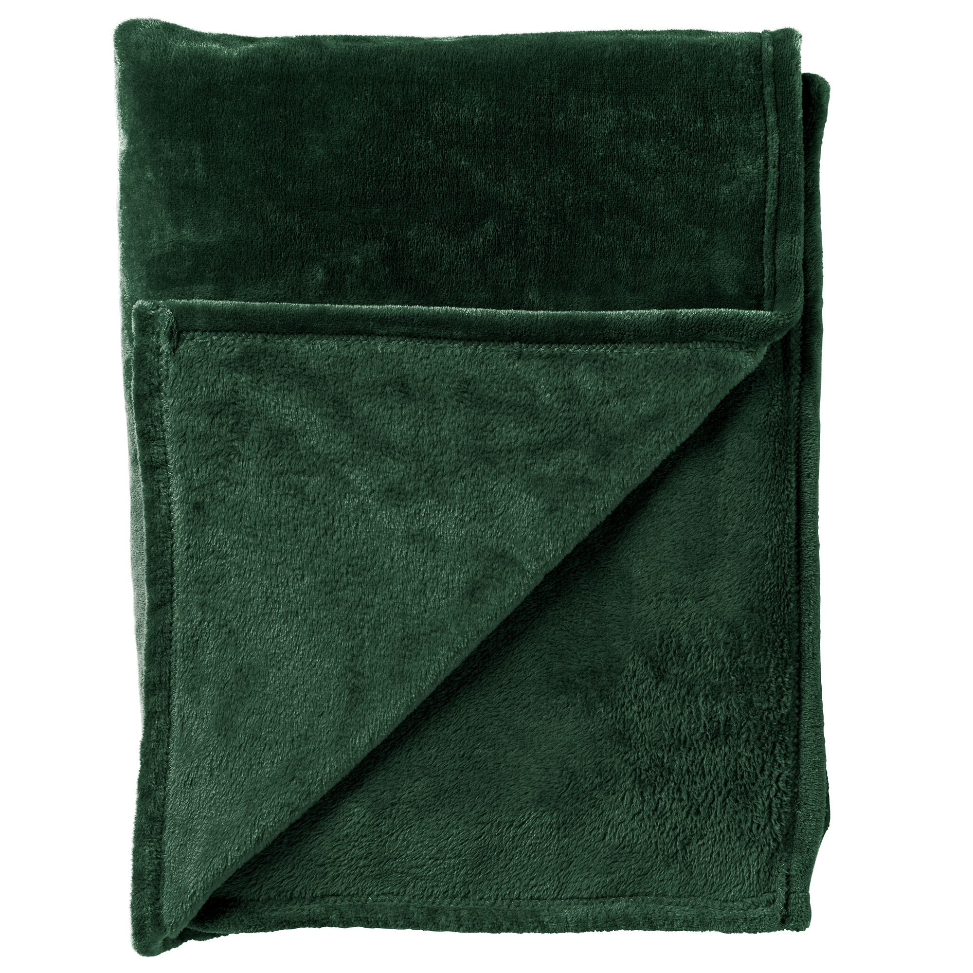 BILLY - Plaid 150x200 cm - flannel fleece - superzacht - Mountain View - donkergroen BILLY - Plaid 150x200 cm - flannel fleece - superzacht - Mountain View - donkergroen