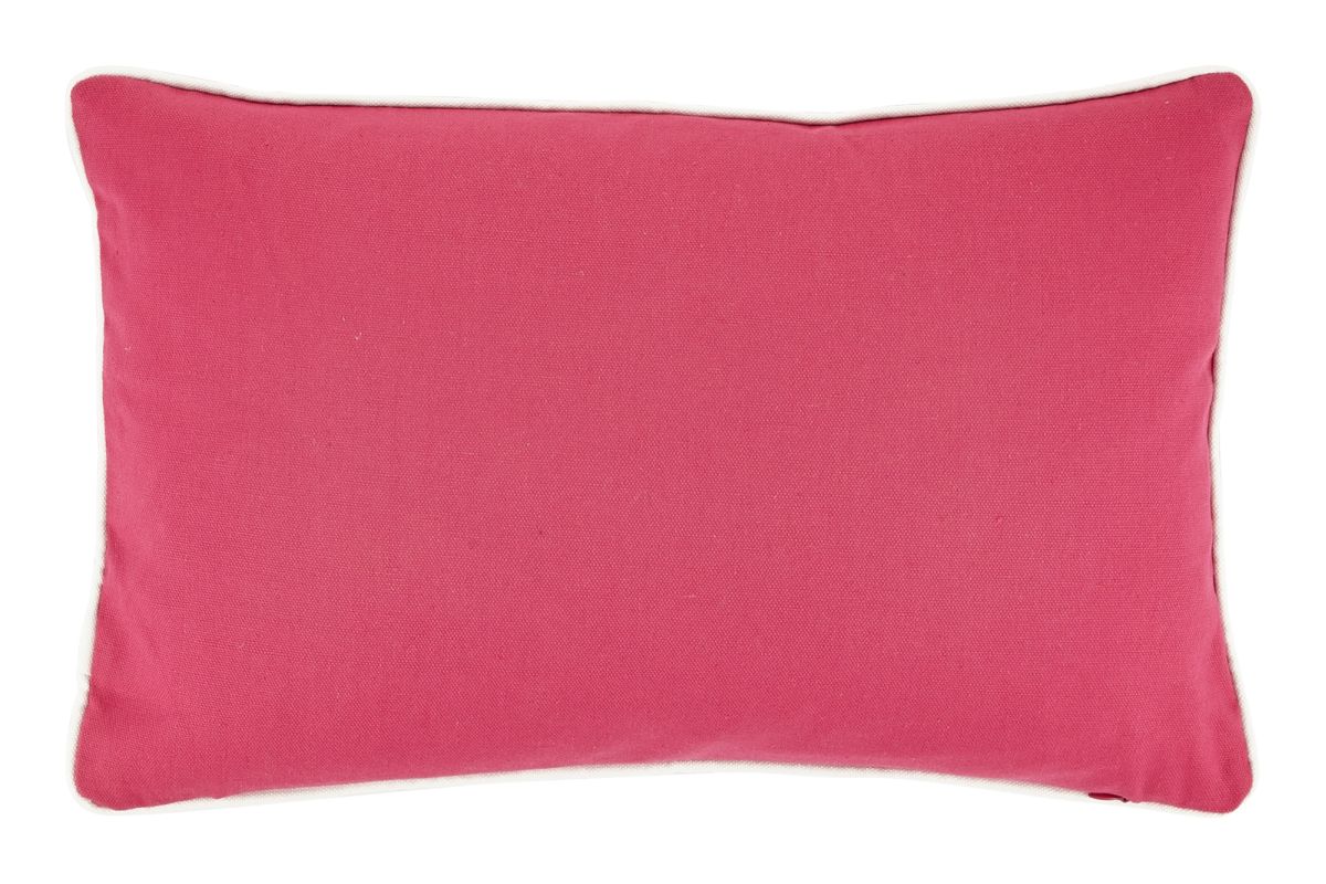 MERODE - Sierkussen 30x50 cm fuchsia - roze
