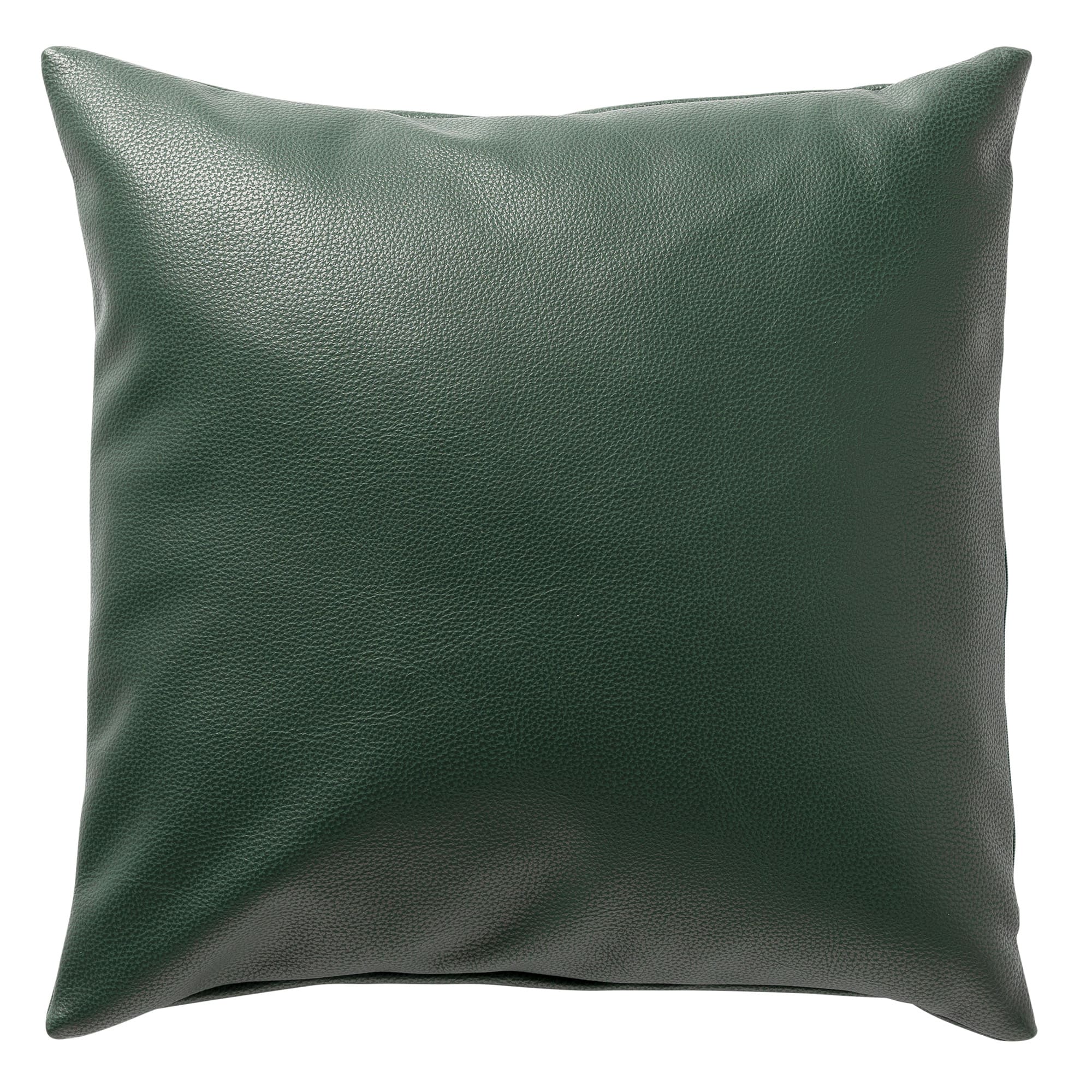 JARED - sierkussen 45x45 cm - leerlook - effen kleur - Garden Topiary - groen