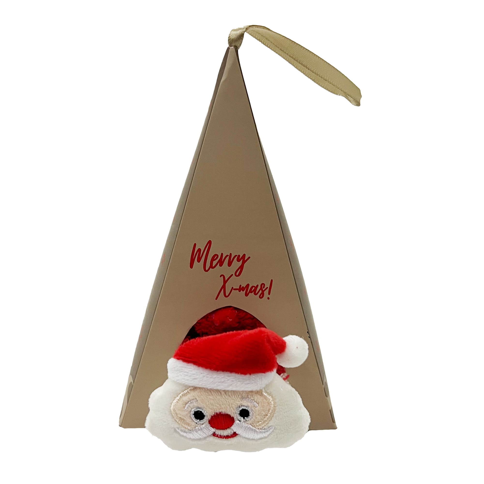 FUNNY SANTA   huissokken - one size - kerstman - Biking Red - rood