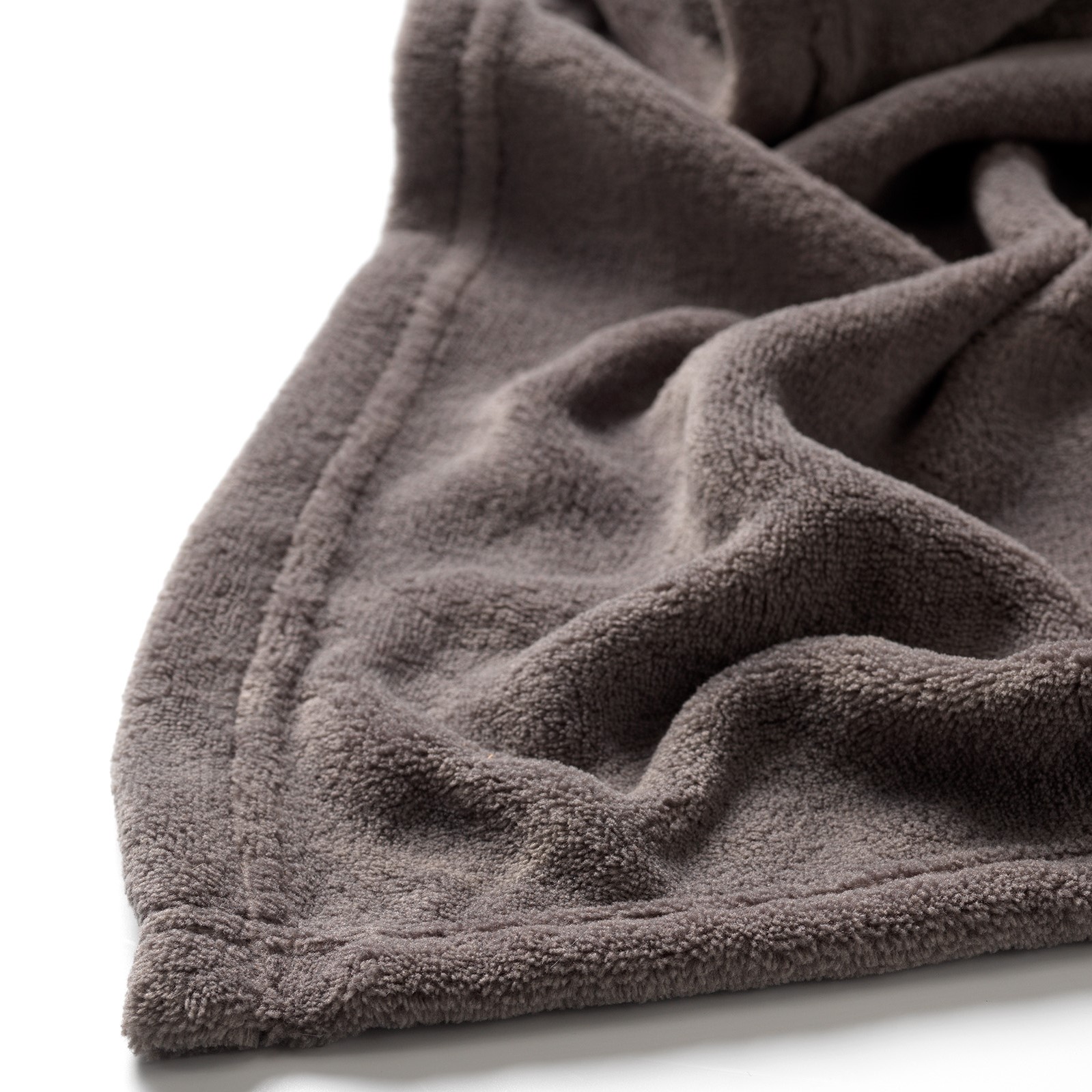 HARVEY - Plaid van fleece Charcoal Gray 150x200 cm - antraciet - superzacht HARVEY - Plaid van fleece Charcoal Gray 150x200 cm - antraciet - superzacht
