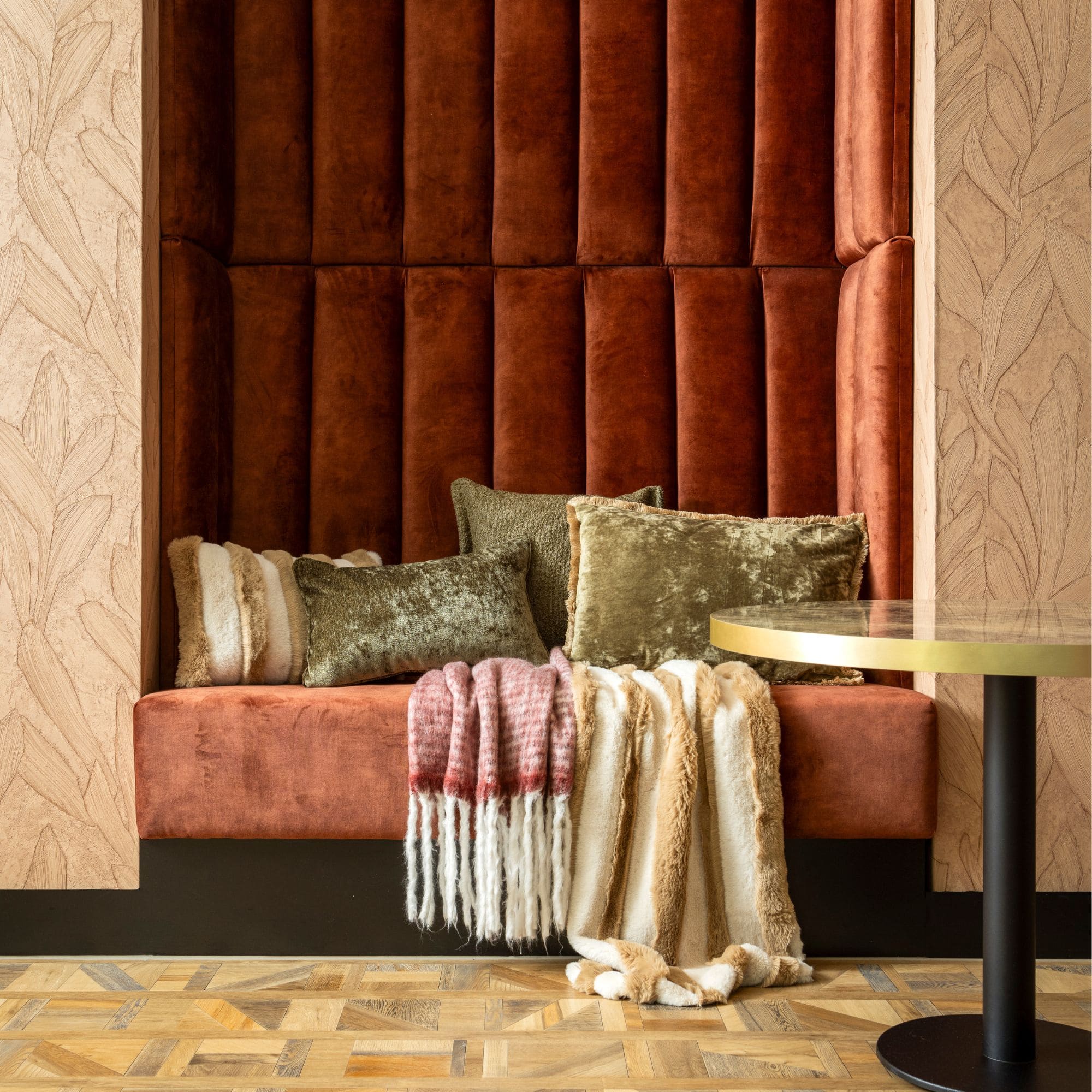 ELLIOT - plaid 130x160 cm - imitatiebont - Irish Cream - beige