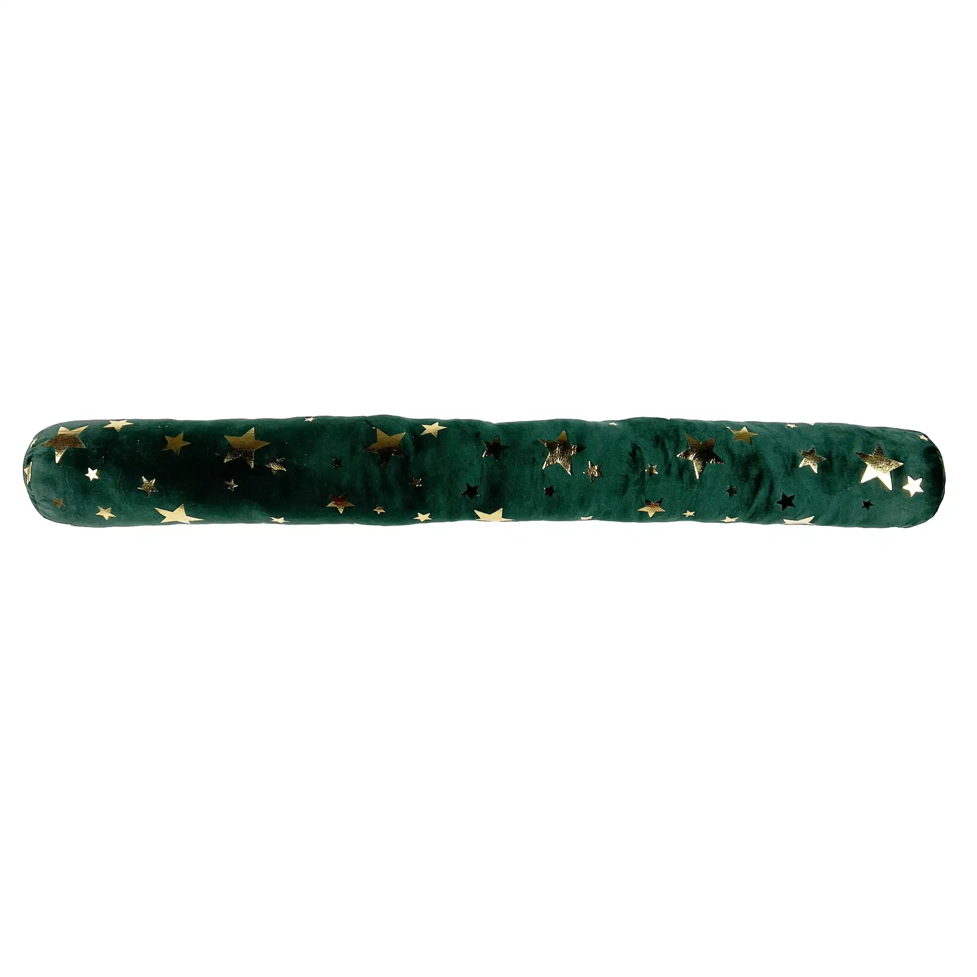 STARS - Tochtstopper 90x10 cm - Tochtrol met sterren - Kerst  - Mountain View - groen