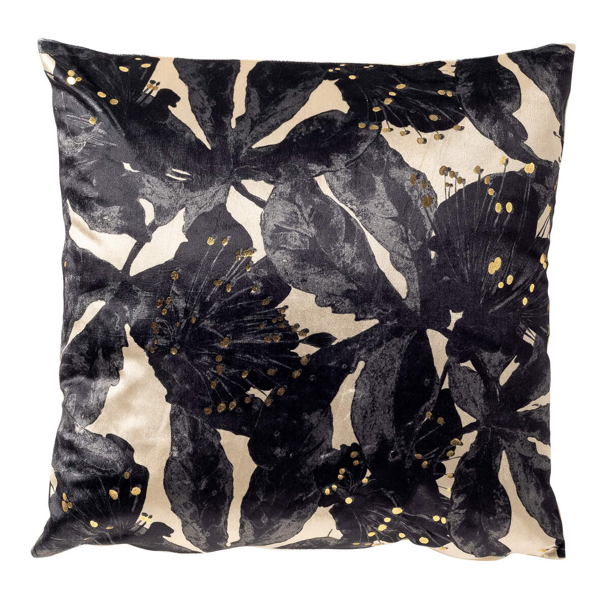 MOSI - sierkussen 45x45 cm - Brazillian Sand - zwart en beige