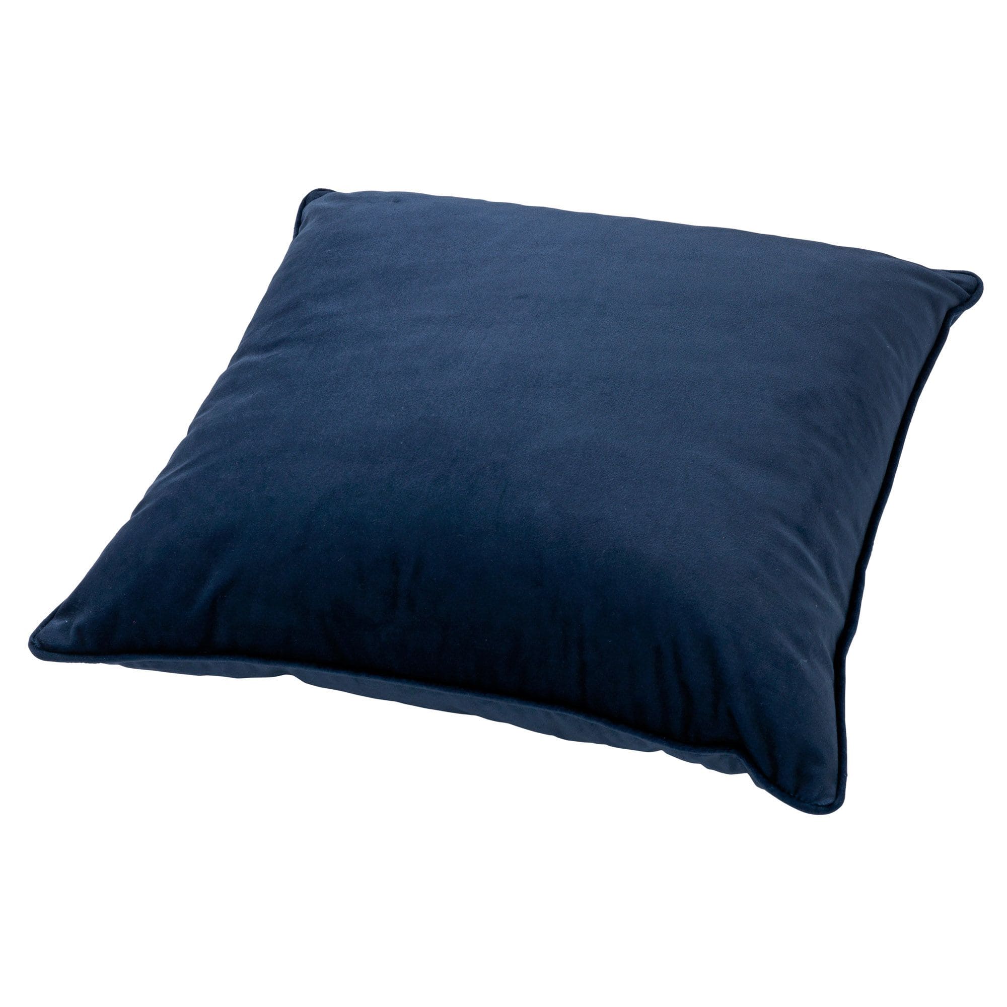 FINN - Sierkussen 45x45 cm - velvet - effen kleur - Insignia Blue - donkerblauw