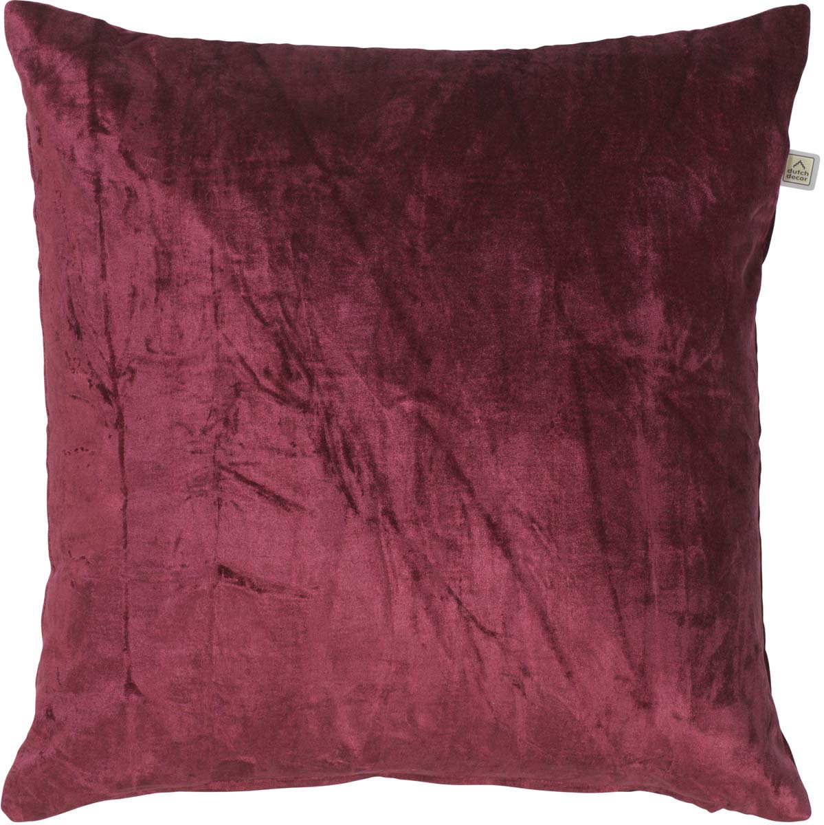 CIDO - Sierkussen velvet bordeaux 45x45 cm - rood