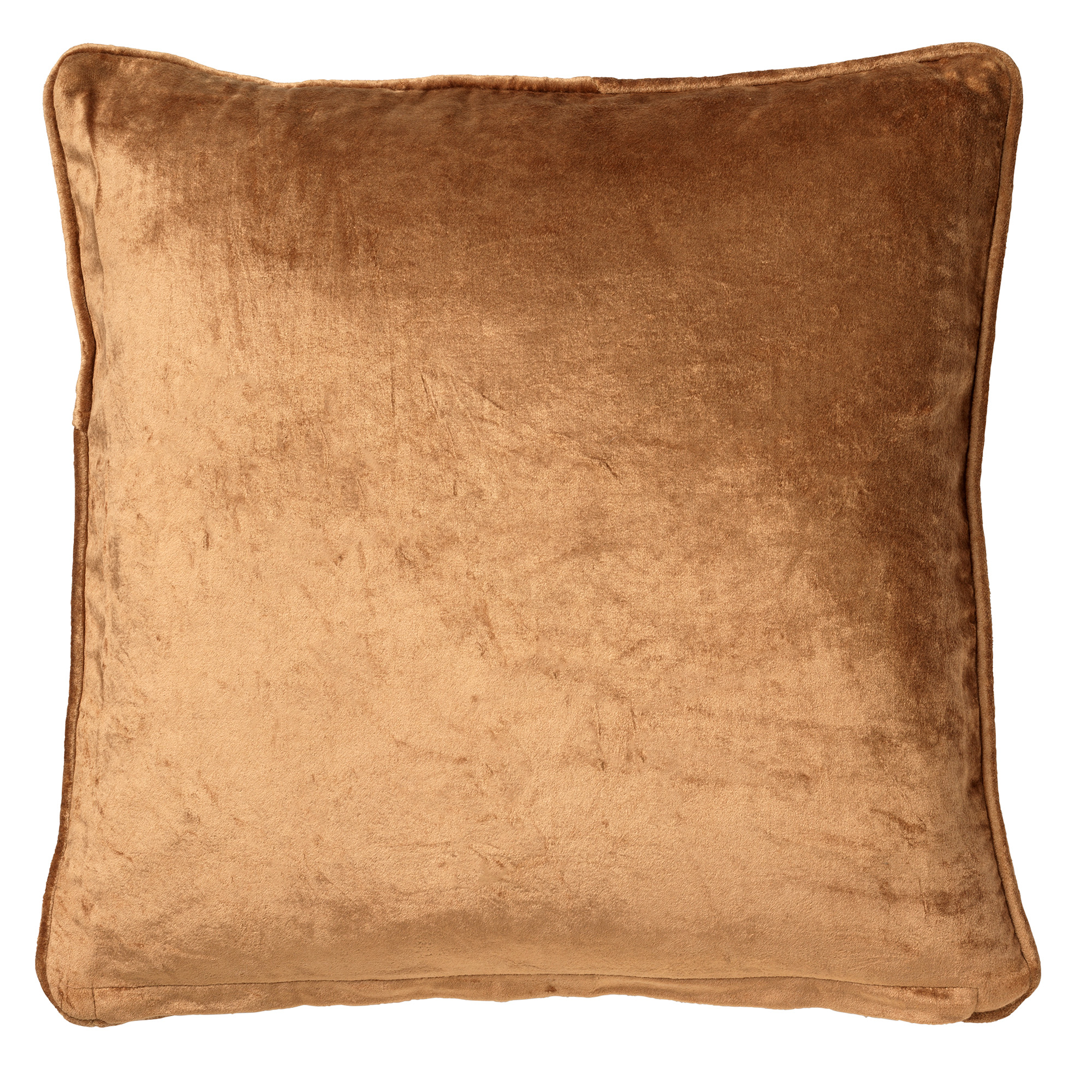 LUCIE | Dekokissen | 45x45 cm Tobacco Brown | Braun | Hoii 