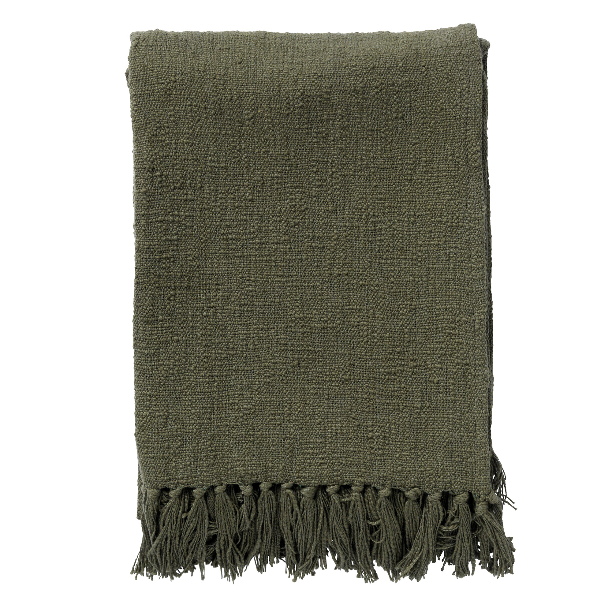 JUNE - Plaid van katoen 140x180 cm Chive - groen
