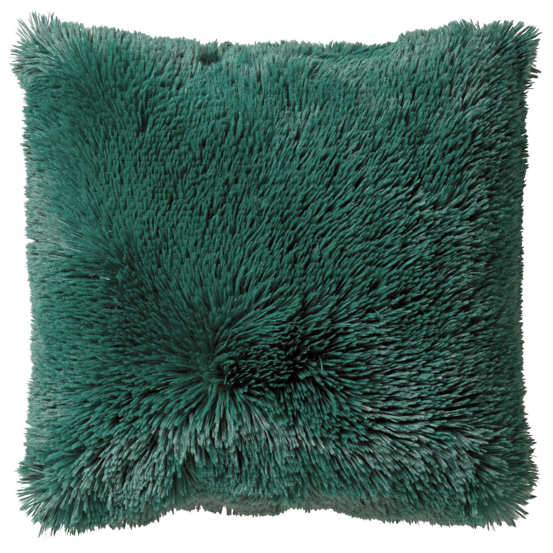 FLUFFY - Sierkussen 60x60 cm - superzacht - XL kussen - Galapagos Green - groen