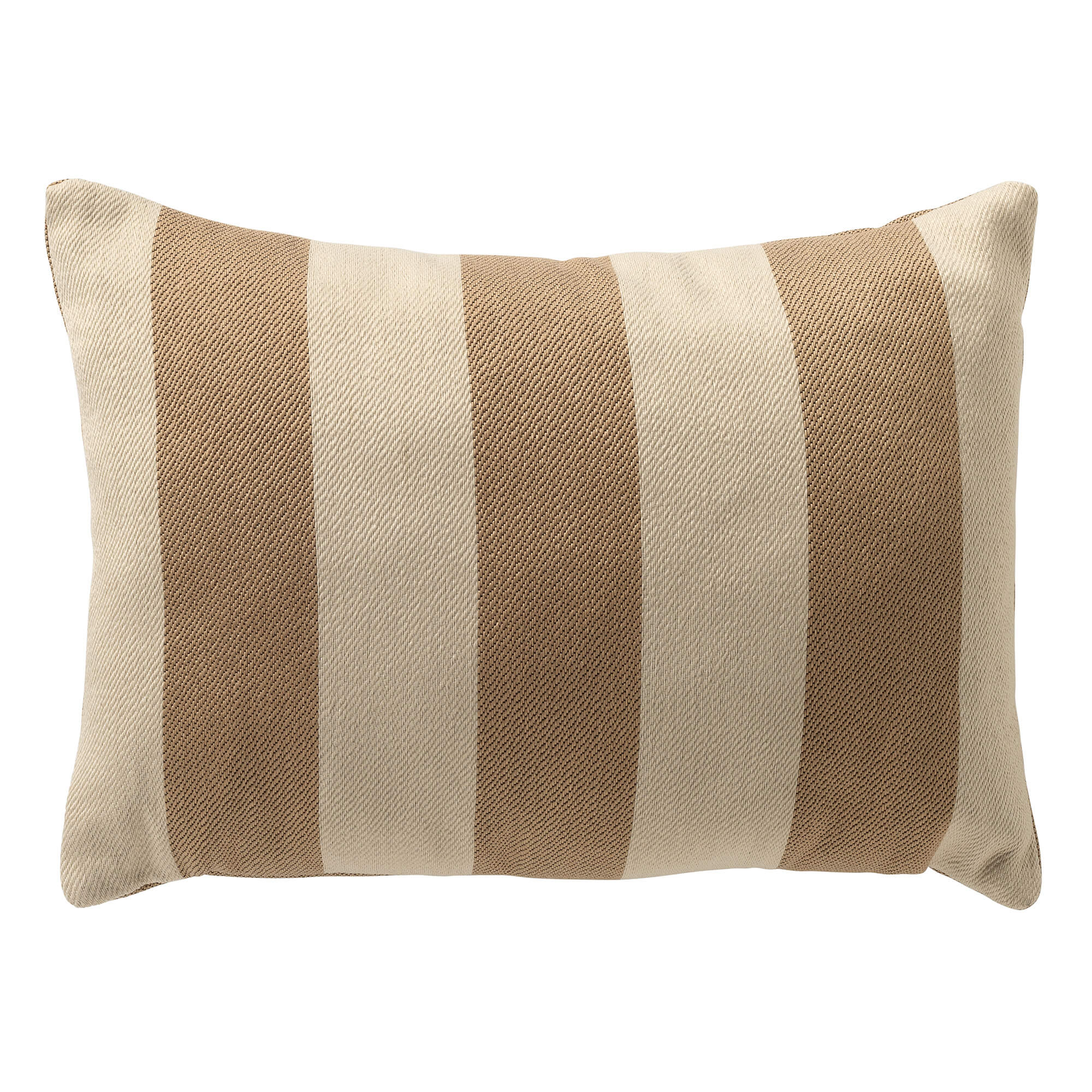 CYRUS - Buitenkussen 40x60 cm - waterafstotend en uv-bestendig - gestreept - Irish Cream - beige