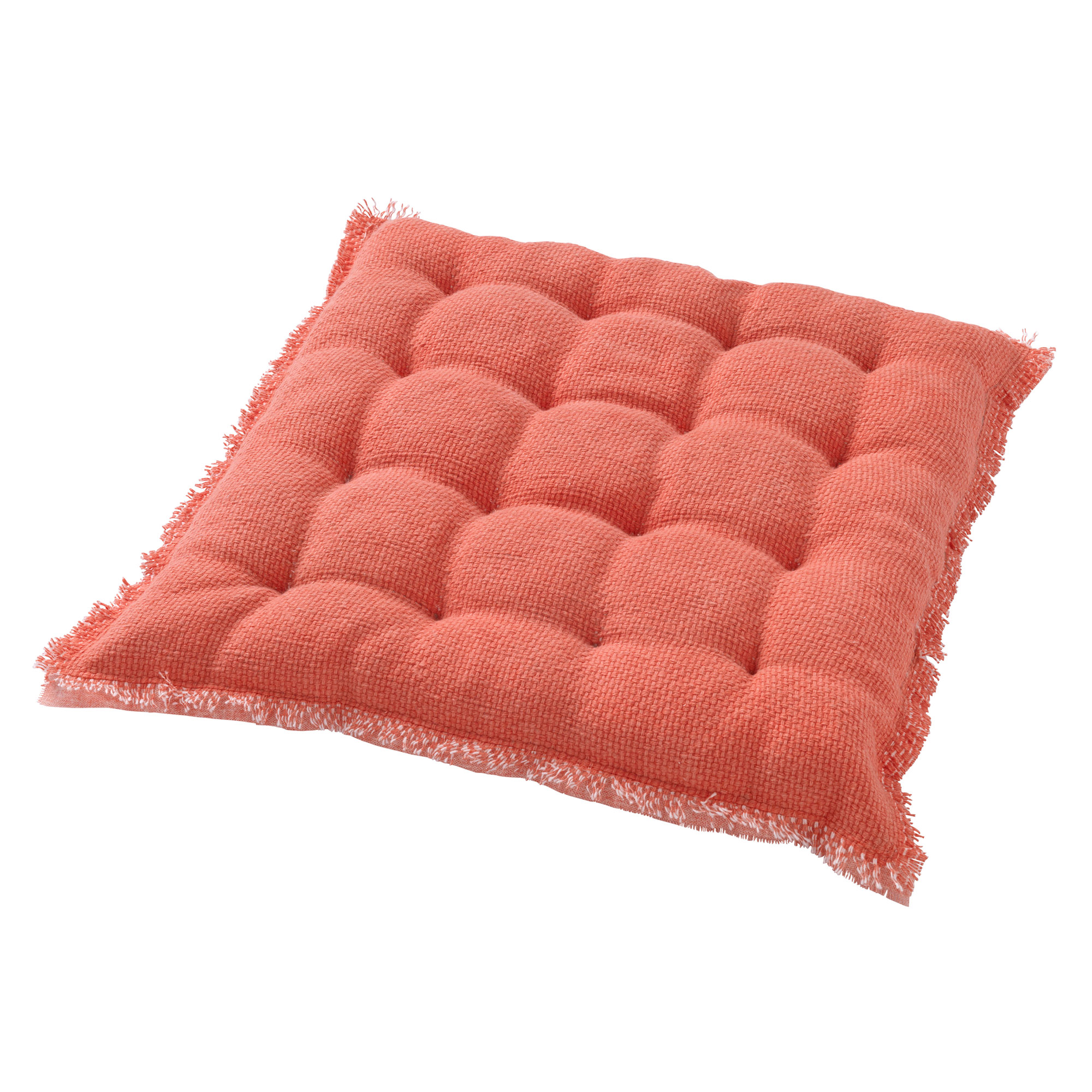 BURTO - Stoelkussen van gewassen katoen Coral 40x40 cm - roze