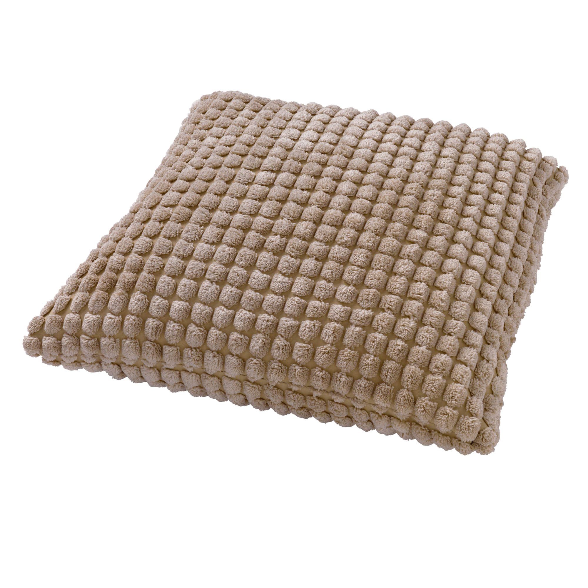 ROME - Sierkussen 45x45 cm - 100% polyester - effen kleur - Pumice Stone - beige