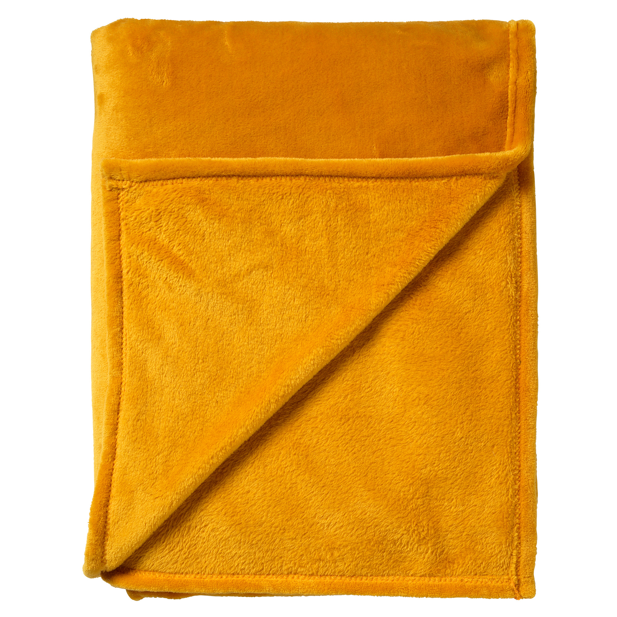 BILLY - Plaid flannel fleece 150x200 cm - Golden Glow - geel - superzacht BILLY - Plaid flannel fleece 150x200 cm - Golden Glow - geel - superzacht