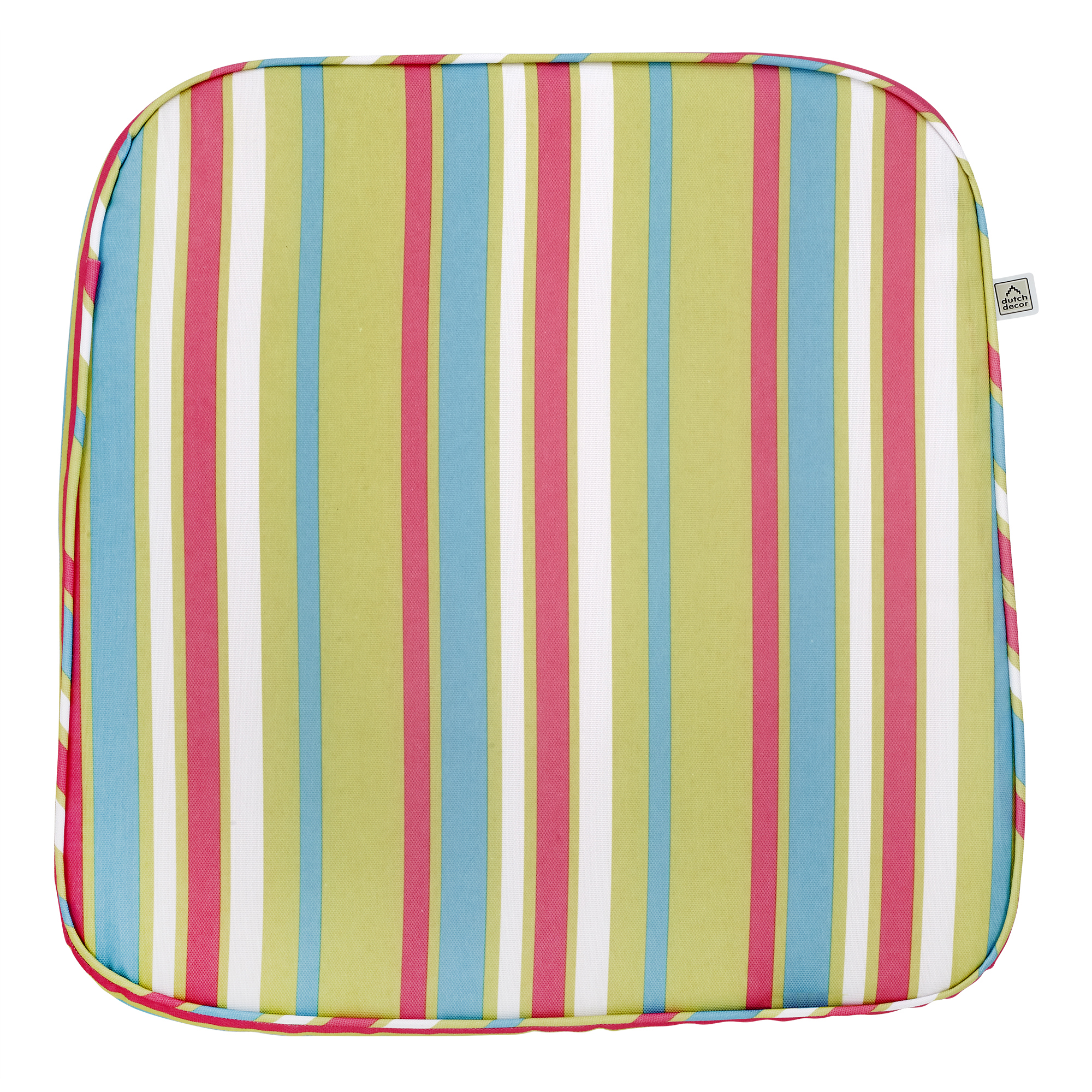 SUNNY - Stoelkussen met strepen 44x46x5 cm - model PK1 - Multicolor