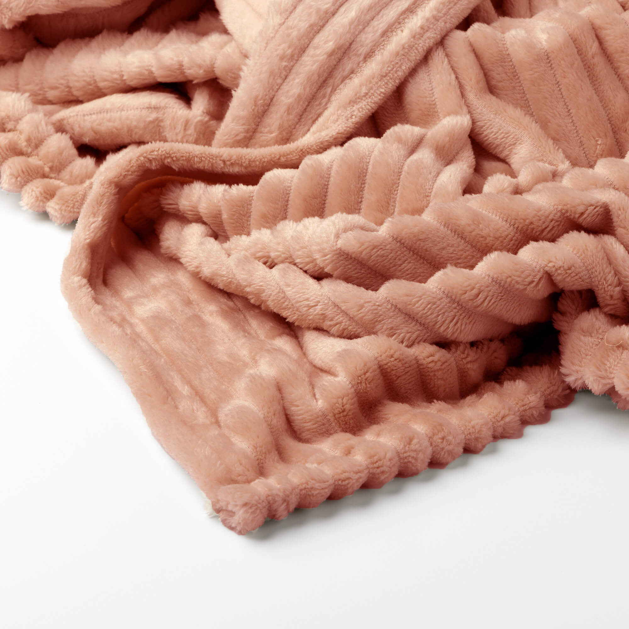MARTHY - Plaid 140x180 cm - Muted Clay - Roze