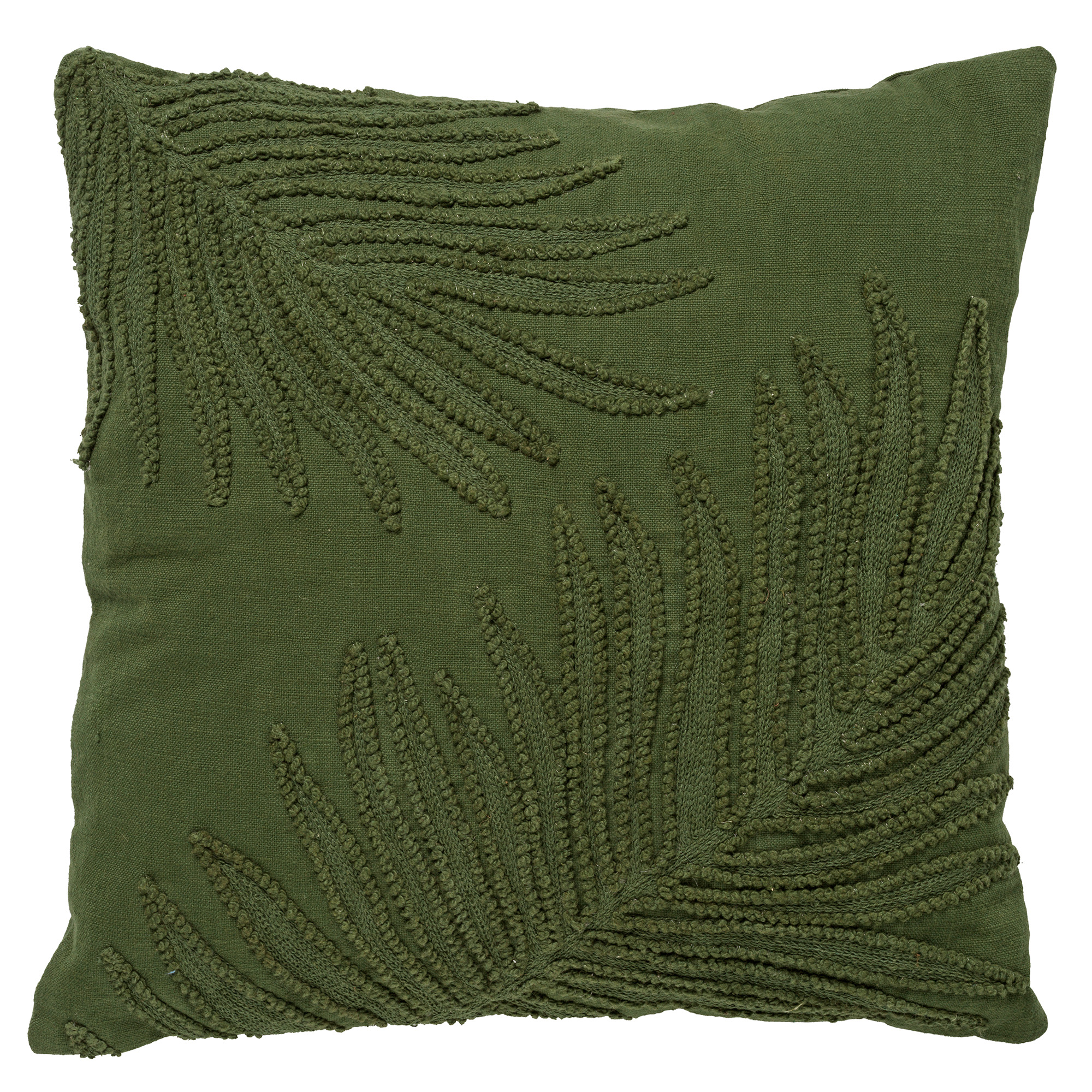 LEX - Sierkussen van katoen 45x45 cm Chive - groen