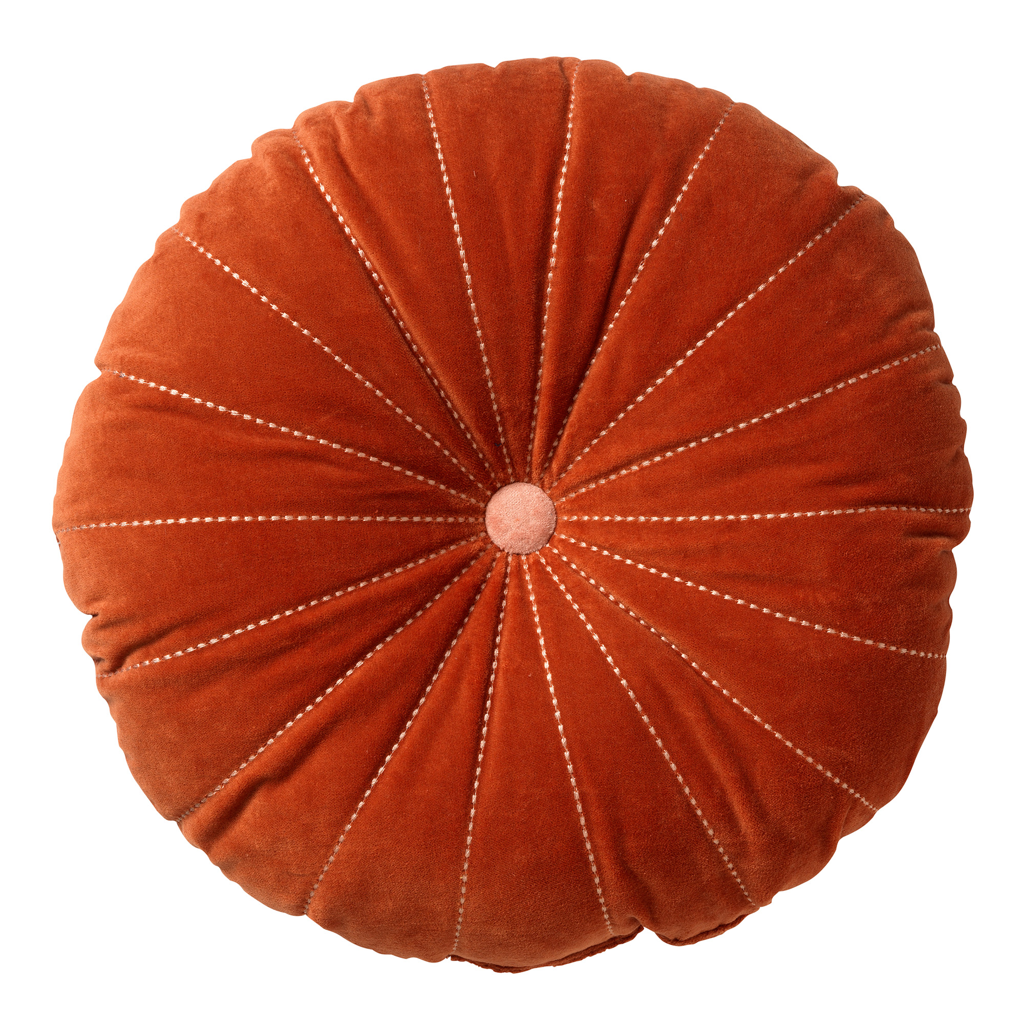 MAAN - Sierkussen rond velvet Potters Clay 50 cm MAAN - Sierkussen rond velvet Potters Clay 50 cm