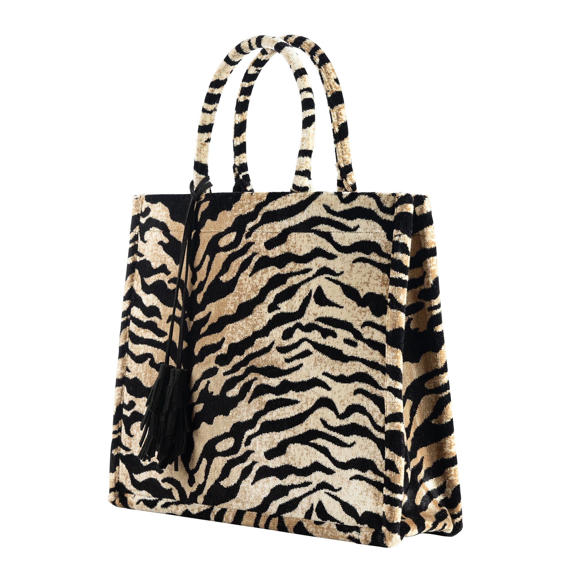 ELEONORA | tote-bag | shopper | 43x34x13 cm | Pumice Stone | beige | multicolor | Hoii