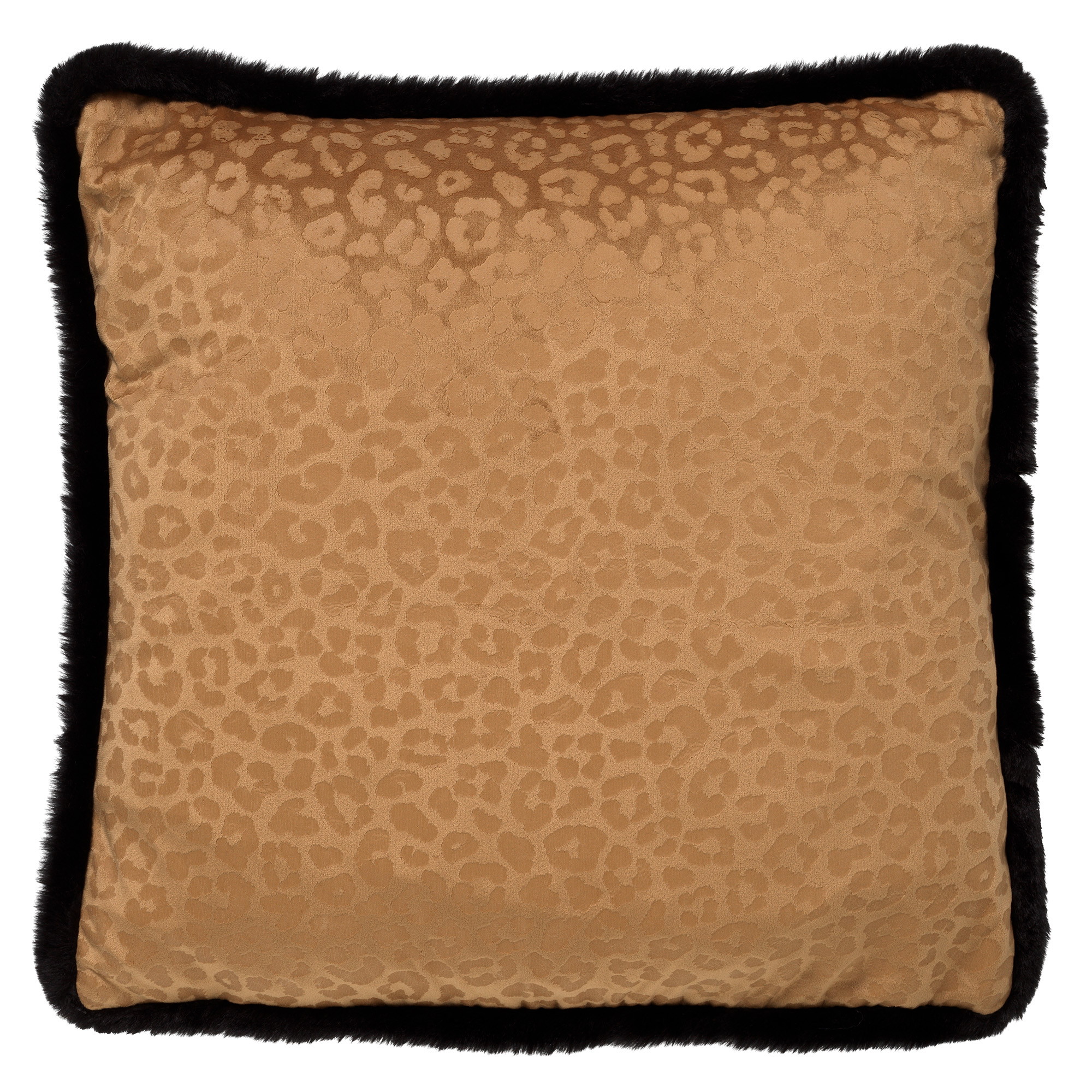 CHEETA - Kussenhoes met dierenprint 45x45 cm Tobacco Brown - bruin