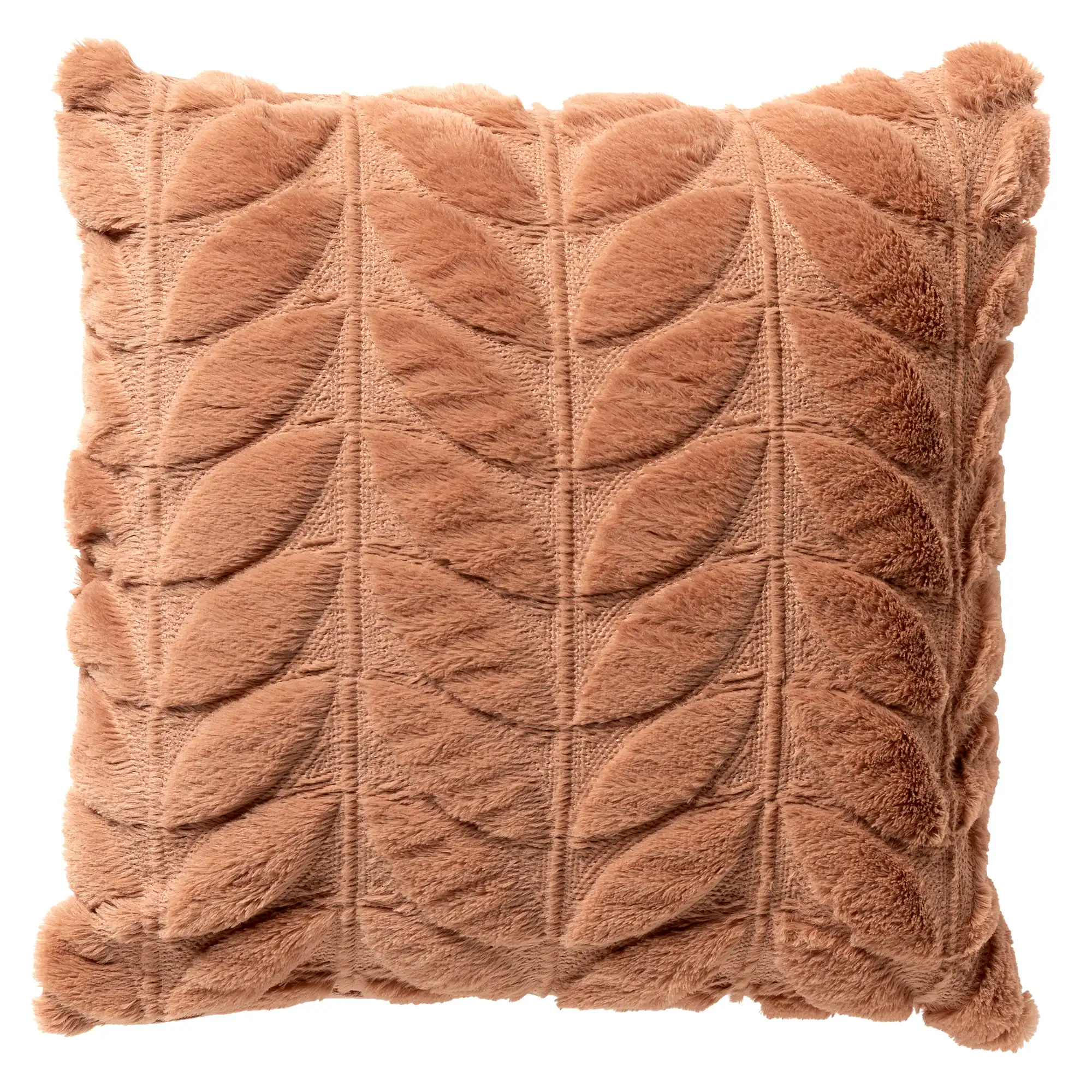 AYA - Sierkussen 45x45 cm – driedimensionale print – heerlijk zacht - Cork - roze