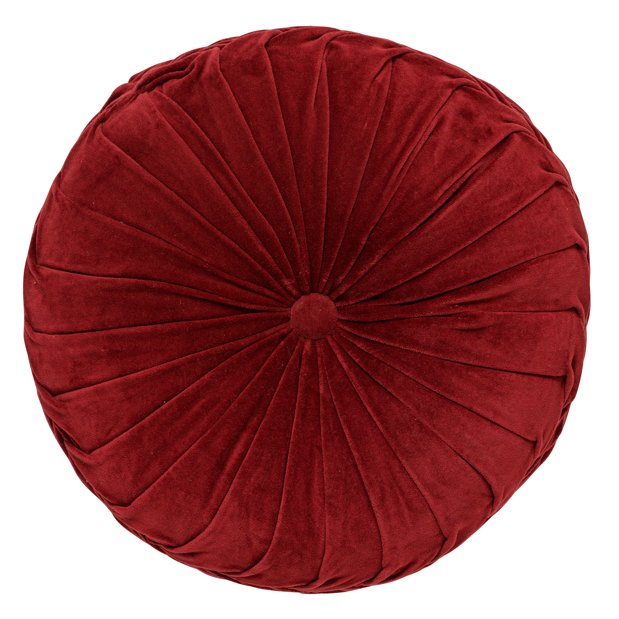 KAJA - Sierkussen rond velvet Merlot 40 cm KAJA - Sierkussen rond velvet Merlot 40 cm