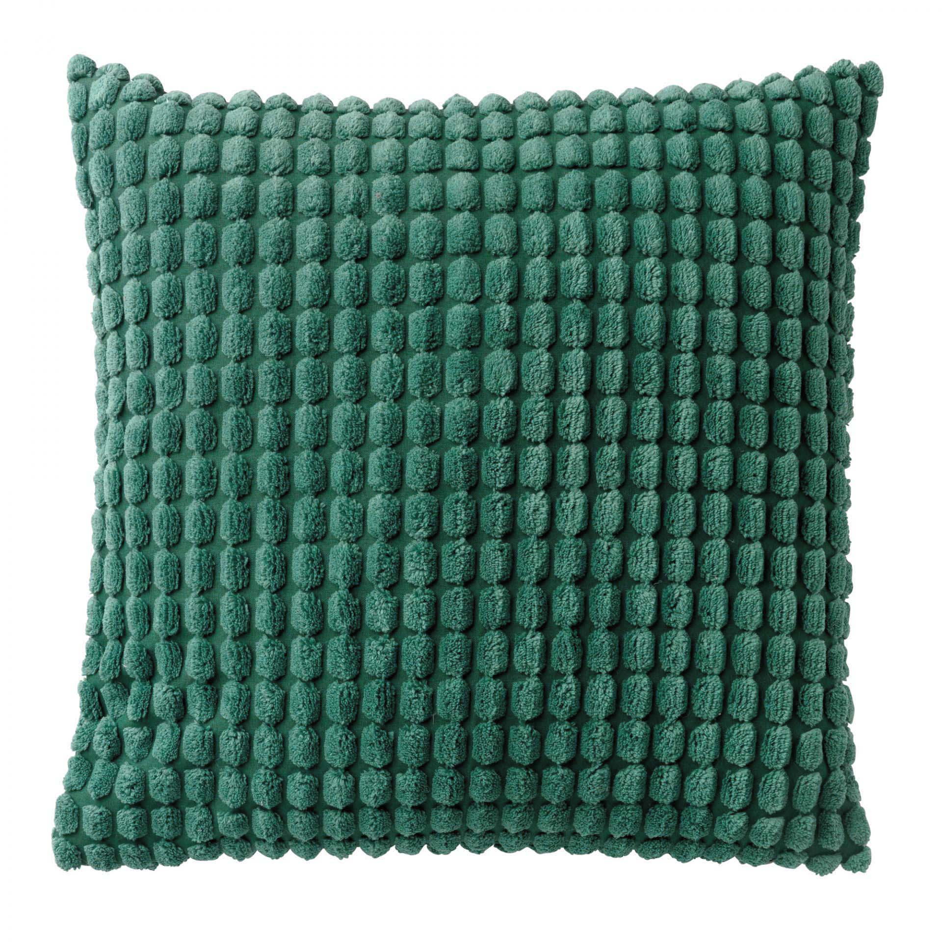 ROME - Sierkussen 45x45 cm - 100% polyester - effen kleur - Galapagos Green - groen