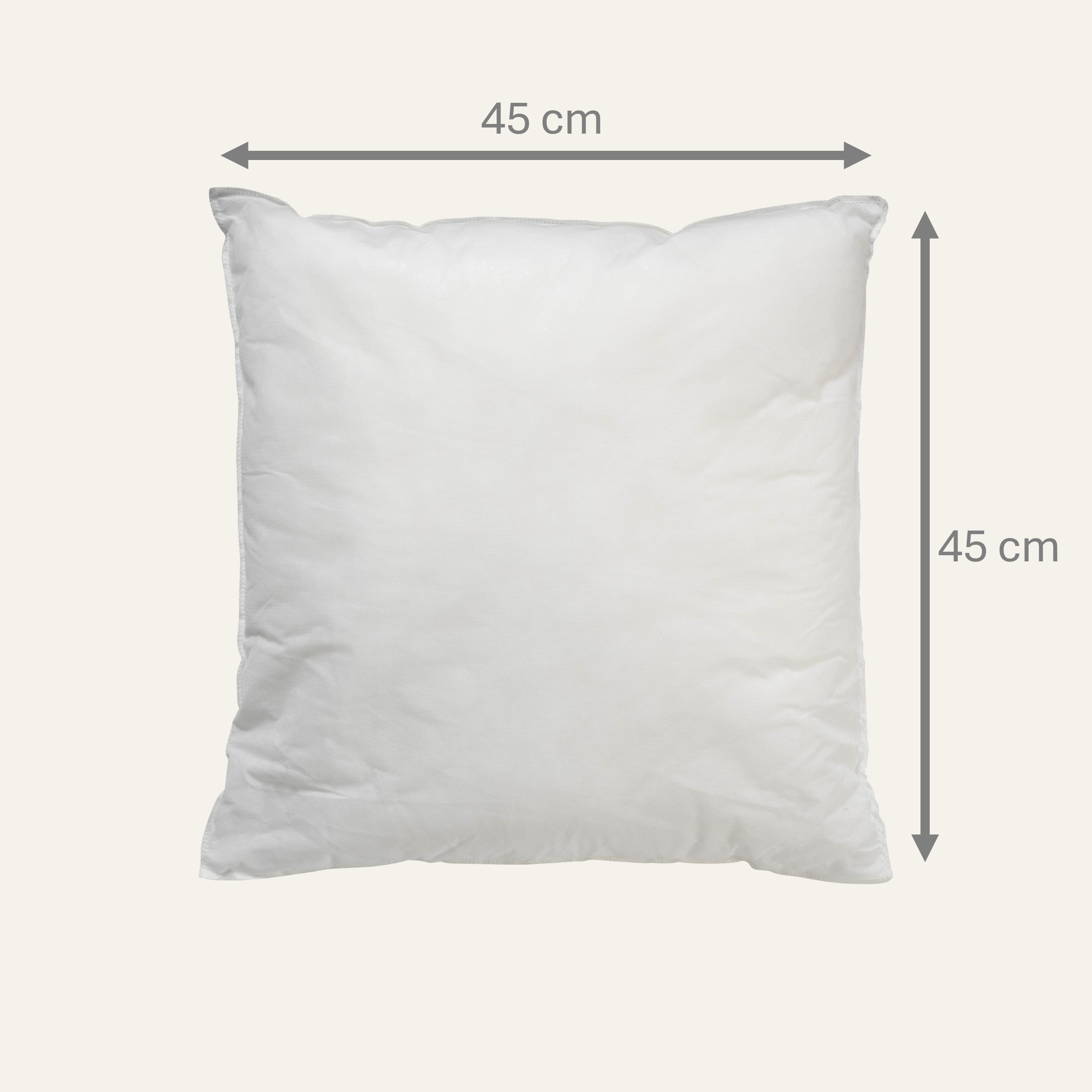 BINNENKUSSEN - kussenvulling 45x45 cm - 100% polyester vulling - 345 gram