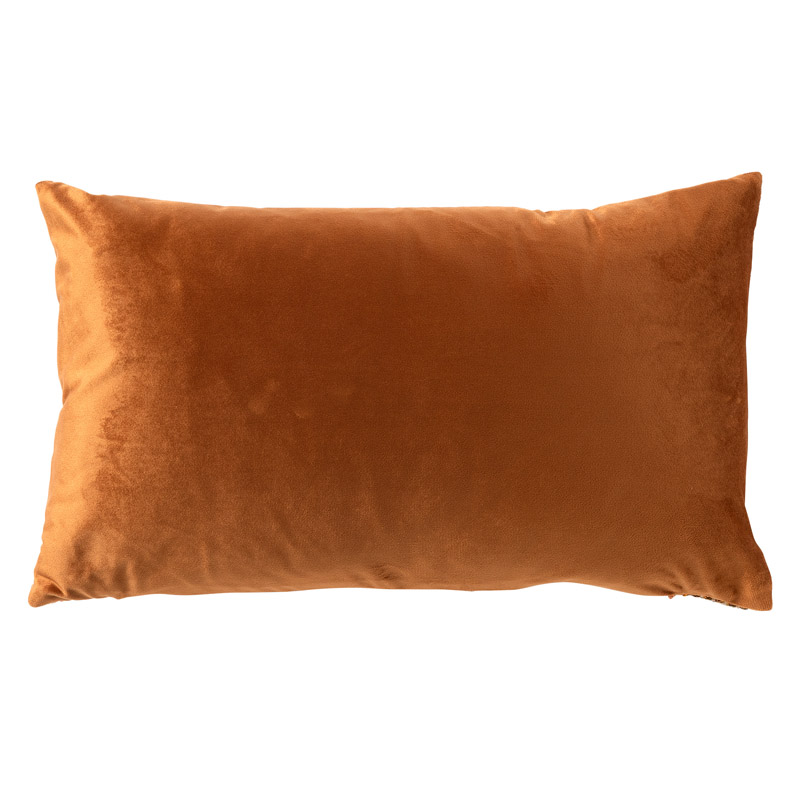 LOLA - Sierkussen 30x50 cm - geweven look - Brown Patina - bruin