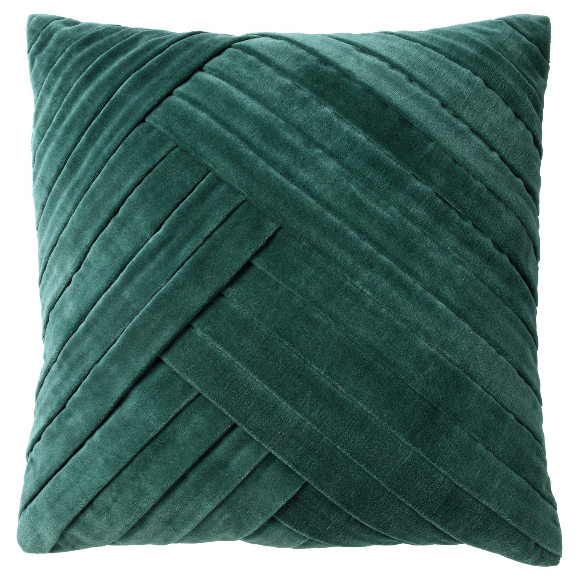 GIDI - Sierkussen 45x45 cm - velvet - effen kleur - Sagebrush Green - groen