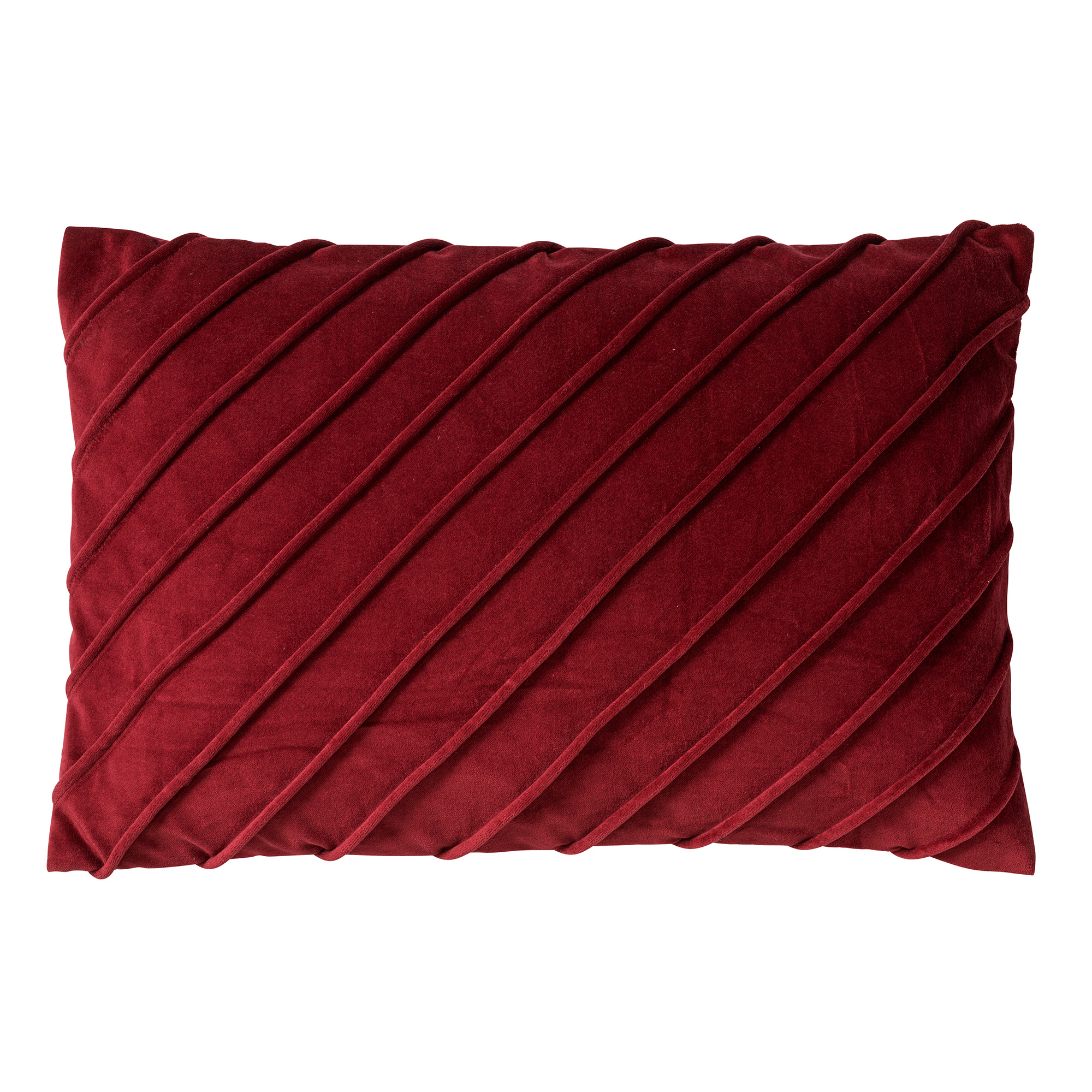 PACO - Kussenhoes velvet 40x60 cm Merlot - rood