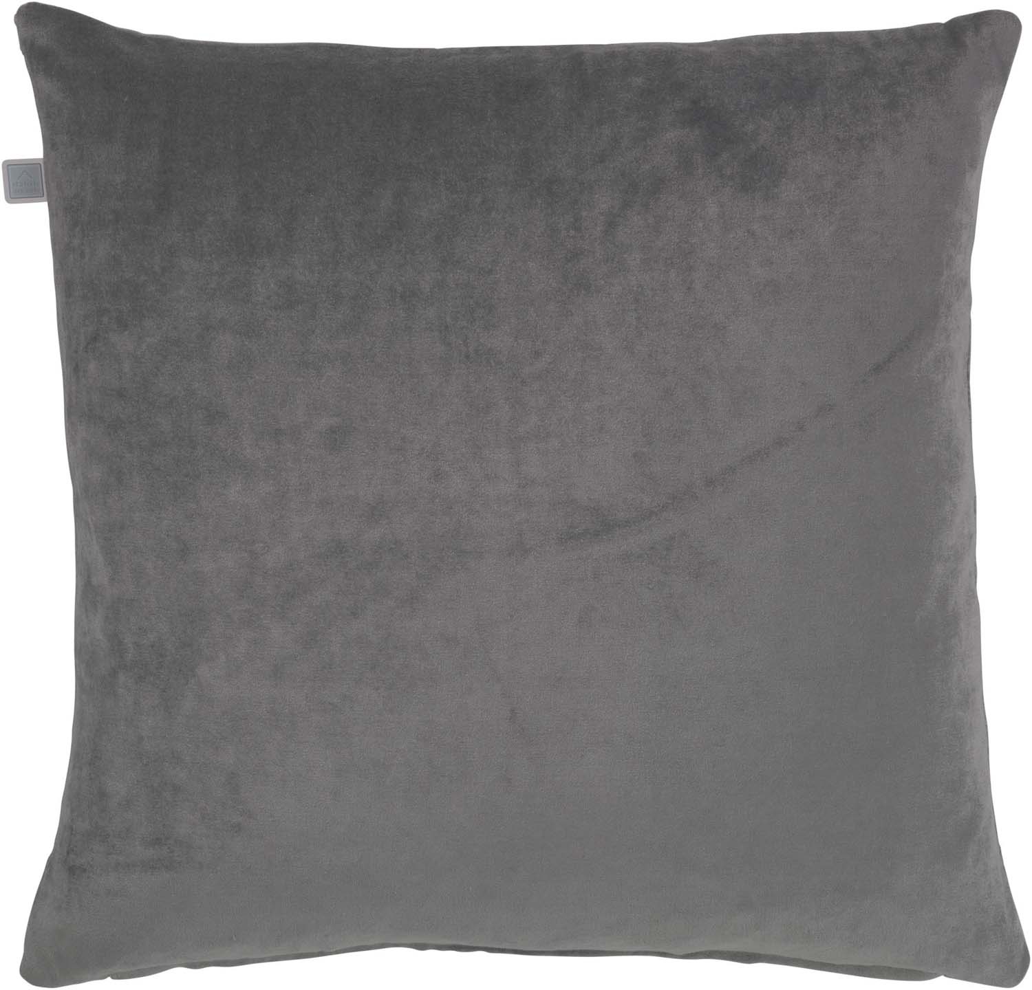 CIDO - Kussenhoes velvet donker grijs 45x45 cm