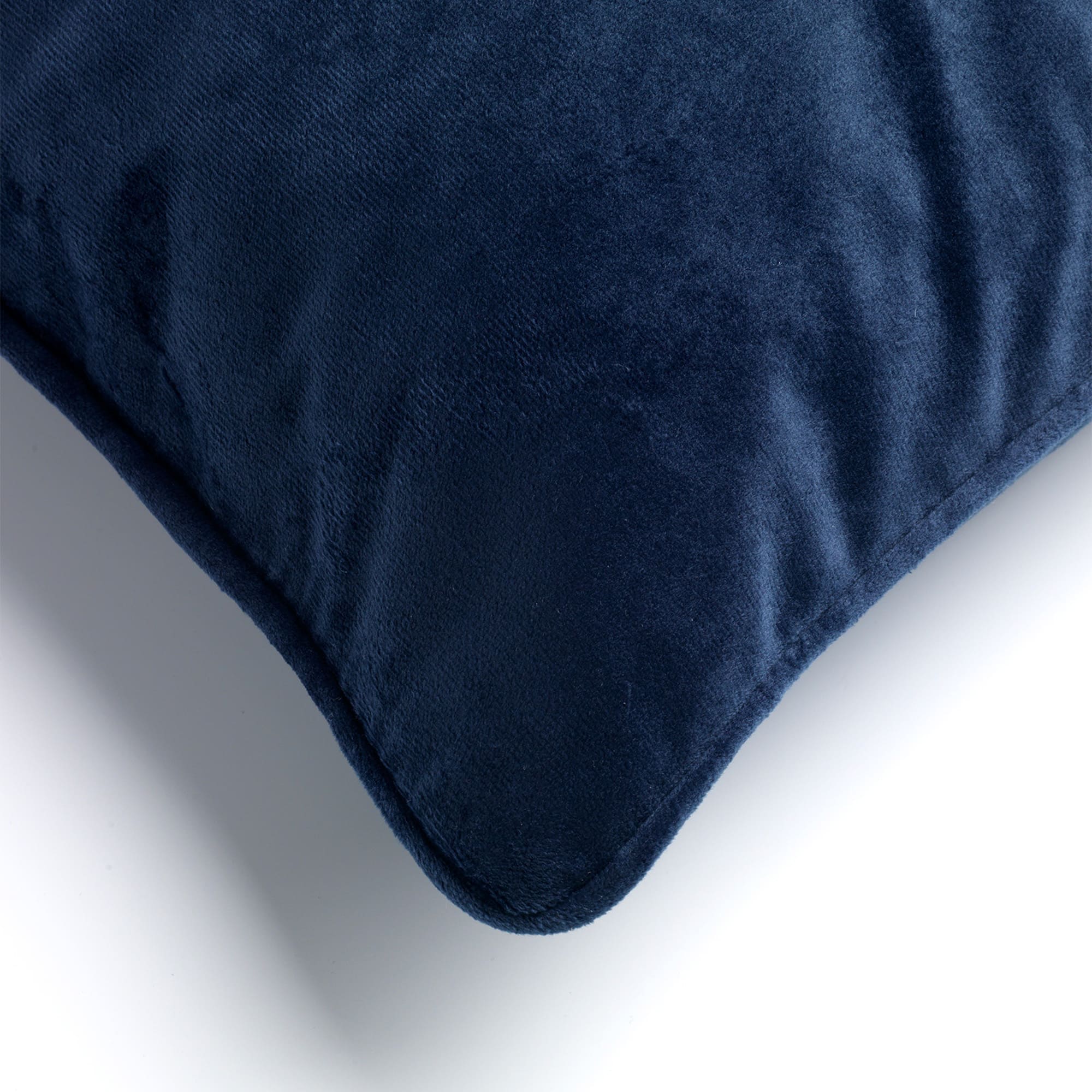 FINN - Sierkussen 30x50 cm - velvet - lendekussen - Insignia Blue - donkerblauw