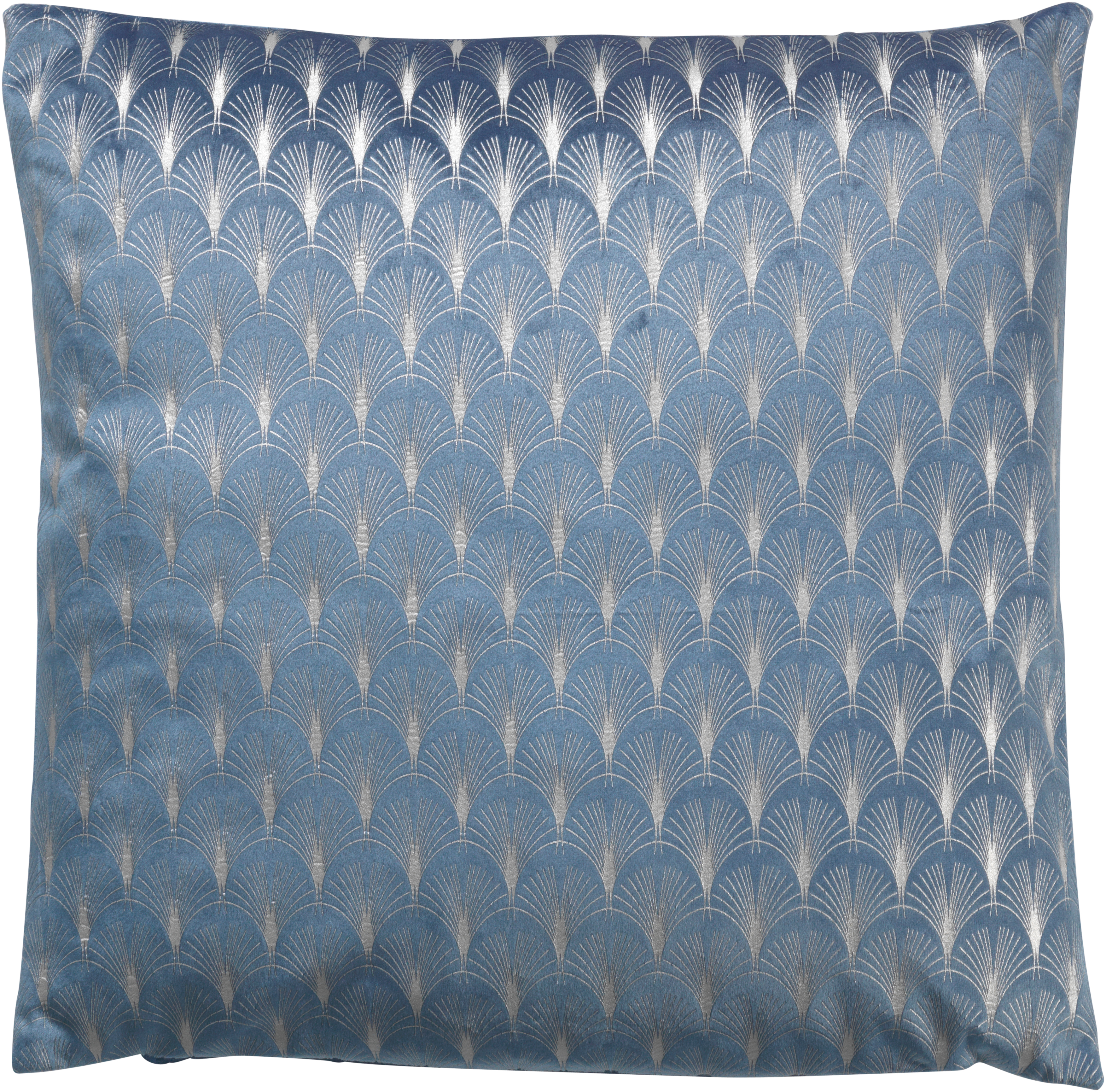 GONNY - Sierkussen velvet 45x45 cm - ice / blauw - mermaid dessin 