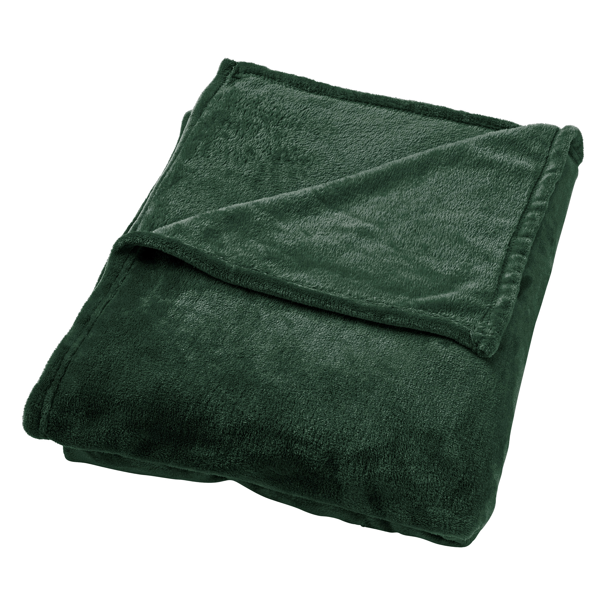 BILLY - Plaid 150x200 cm - flannel fleece - superzacht - Mountain View - donkergroen BILLY - Plaid 150x200 cm - flannel fleece - superzacht - Mountain View - donkergroen