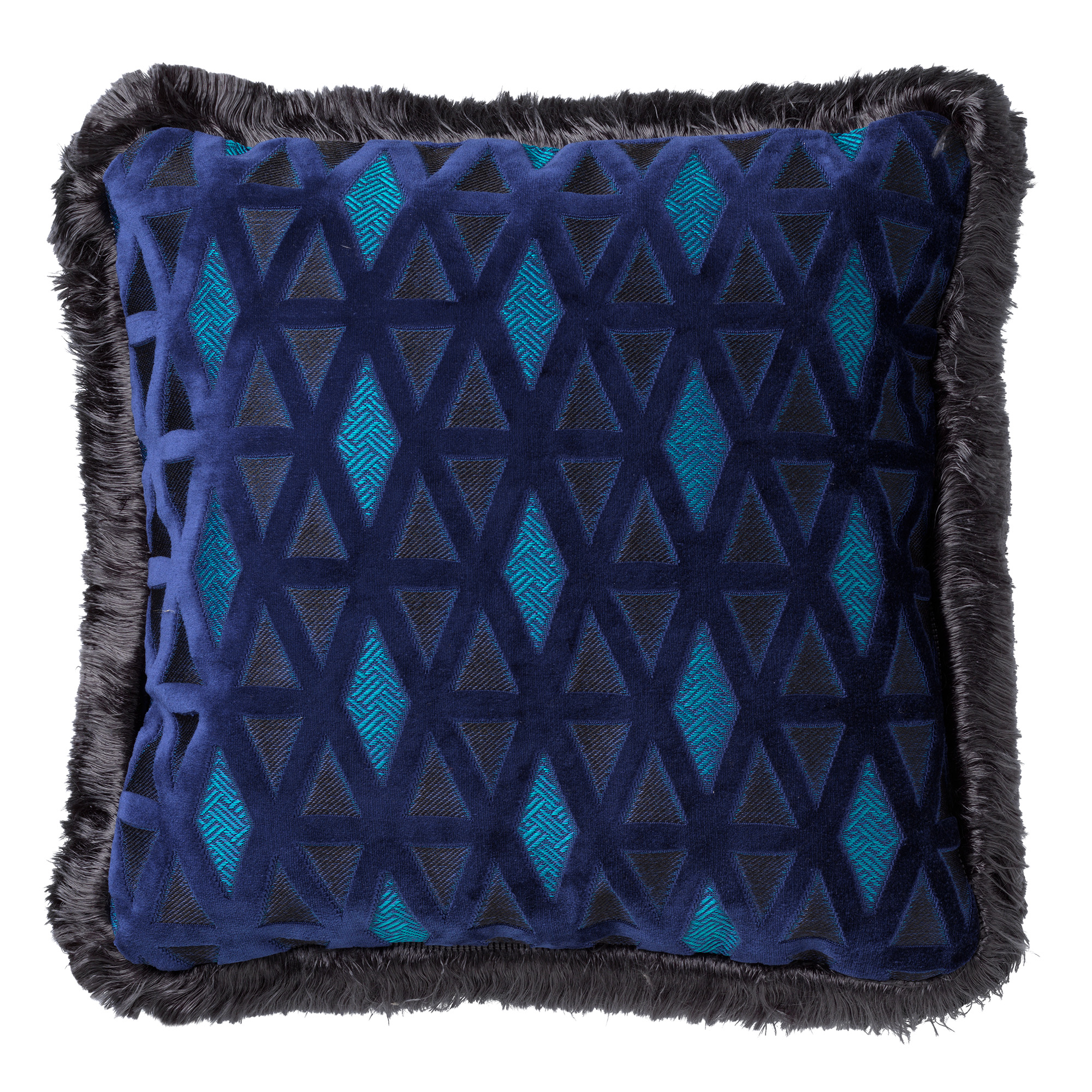 BARON | Sierkussen |  45x45 cm Insignia Blue | Blauw | Hoii |  met GRS verenvulling